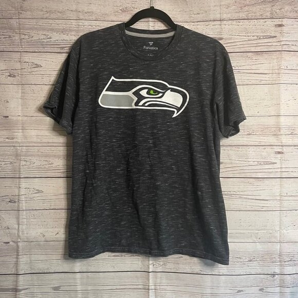 Seahawks T-Shirt by Fanatics, Womens Size Medium, Dark Grey - Picture 1 of 5